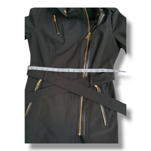 MICHAEL Michael Kors Asymmetrical Zip Trench Coat - Picture 10 of 12